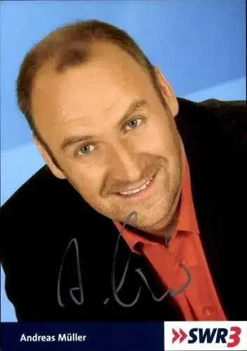 Ak Moderator Andreas Müller, Portrait, Autogramm