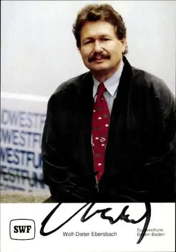 Ak Moderator Wolf-Dieter Ebersbach, Portrait, Autogramm