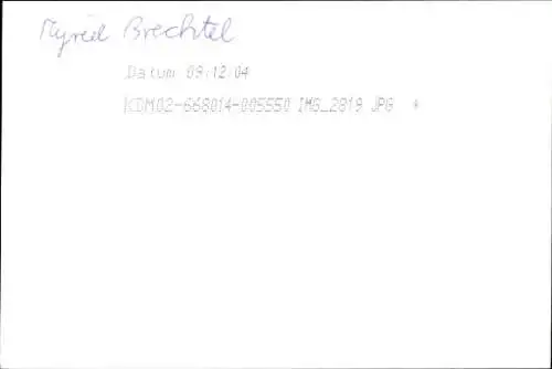 Ak Schauspielerin Myriel Brechtel, Portrait, Autogramm