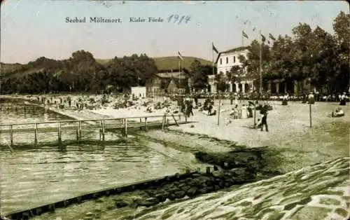 Ak Möltenort Heikendorf an der Kieler Förde, Strand