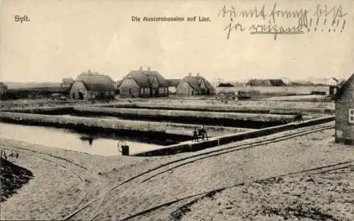 Ak Nordseebad List auf Sylt, Austernbassins