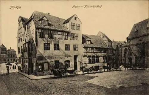 Ak Kiel in Schleswig Holstein, Markt, Klosterkirchhof