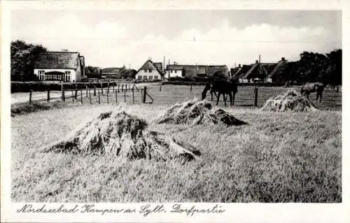 Ak Kampen auf Sylt, Dorfpartie