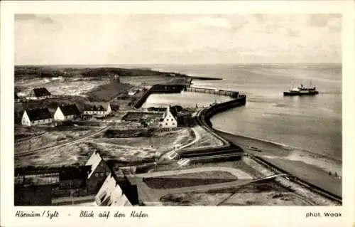 Ak Hörnum auf Sylt Nordfriesland, Hafen, Panorama