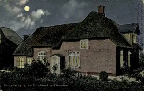 Ak Norddorf auf Amrum Nordfriesland, Friesenhaus