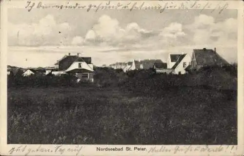 Ak Nordseebad Sankt Peter Ording, Siedlung