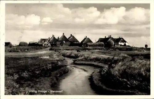 Ak Hallig Hooge in Nordfriesland, Hanswarf