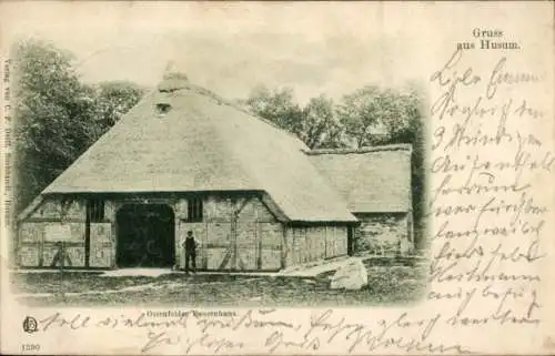 Ak Husum in Nordfriesland, Ostenfelder Bauernhaus