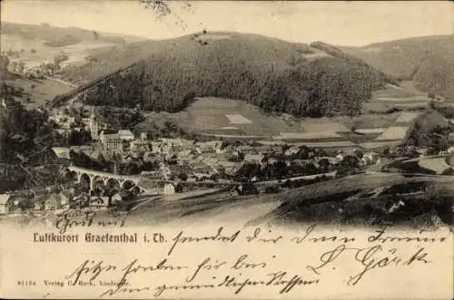 Ak Gräfenthal in Thüringen, Panorama