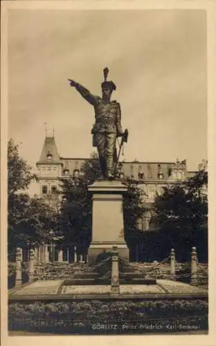 Ak Görlitz in der Lausitz, Denkmal Prinz Friedrich Karl