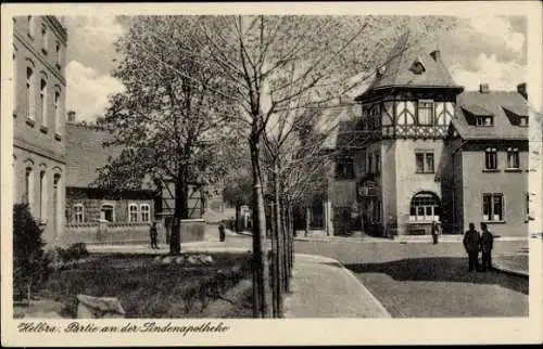 Ak Helbra in Sachsen Anhalt, Lindenapotheke