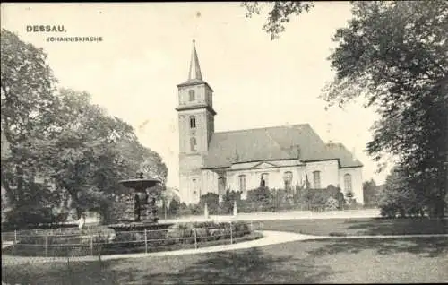 Ak Dessau in Sachsen Anhalt, Johanniskirche