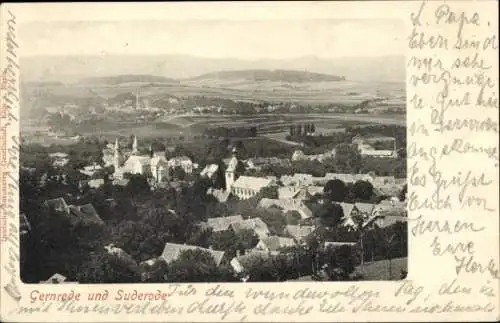 Ak Gernrode Quedlinburg im Harz, Gesamtansicht