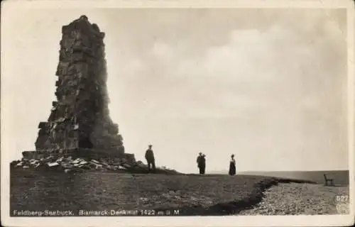 Ak Feldberg im Schwarzwald, Seebuck, Bismarck-Denkmal