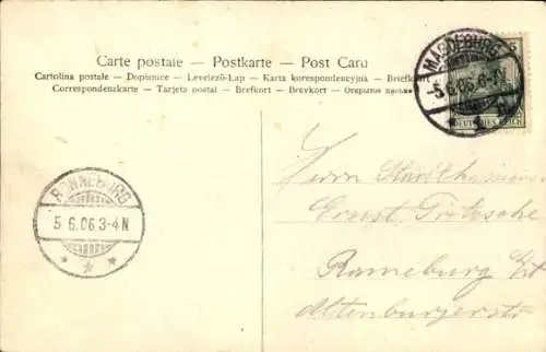 Ak Magdeburg an der Elbe, Elbansicht, Dom, Schiffe