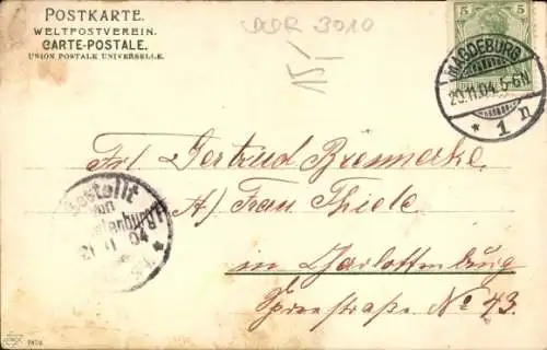 Ak Magdeburg an der Elbe, Teilansicht, Überfahrt am Dom, Schiffe