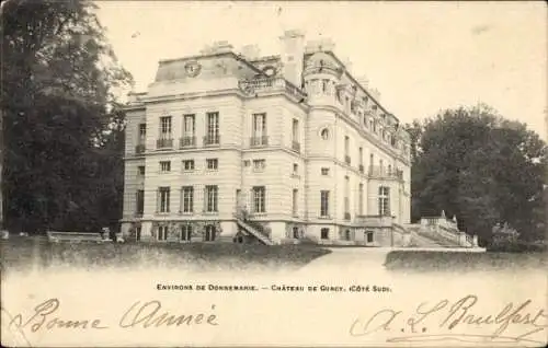 Ak Donnemarie en Montois Seine et Marne, Chateau de Gurcy, Cote Sud