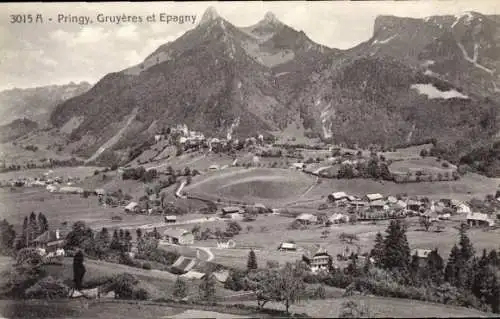 Ak Pringy Seine et Marne, Gruyeres, Epagny, Gebirge