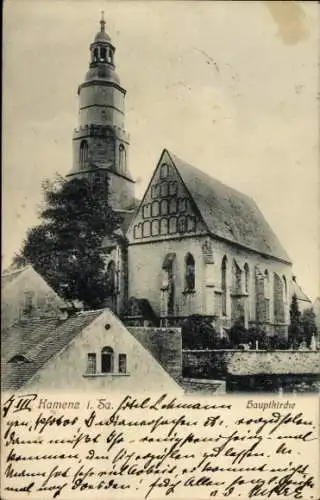 Ak Kamenz in Sachsen, Hauptkirche