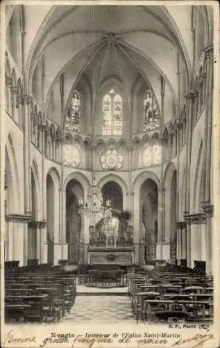 Ak Nangis Seine et Marne, Inneres der Sankt Martin Kirche