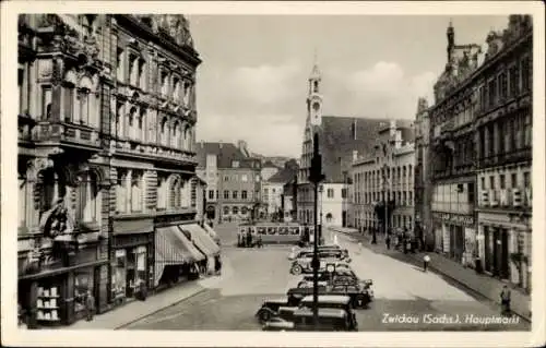 Ak Zwickau in Sachsen, Hauptmarkt