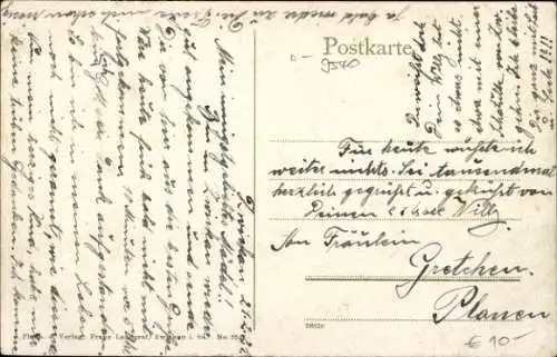 Ak Zwickau in Sachsen, Schwanenteich, Schwanenschloss