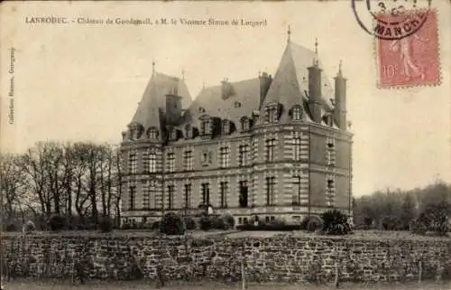 Ak Lanrodec Cotes-d'Armor, Chateau de Goudemail, a M. le Vicomte Simon de Gorgeril