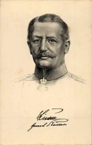 Künstler Ak Generaloberst Karl von Einem, Portrait