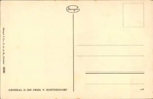 Künstler Ak Generaloberst Freiherr von Hoetzendorf, Portrait, Stengel 49194