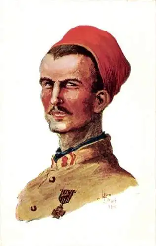 Künstler Ak Französischer Soldat, Portrait, Poilus, Wellcome surchoix