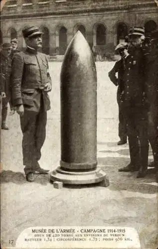 Ak Musee de l'Armee, Campagne 1914-1915, Blindgänger, Französische Soldaten in Uniformen