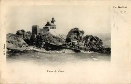 Ak Île de Bréhat Côtes d’Armor, Le Phare du Paon