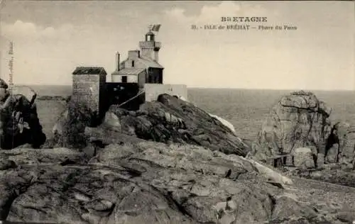 Ak Île de Bréhat Côtes d’Armor, Le Phare du Paon