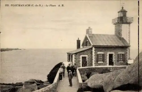 Ak  Ploumanach Ploumanac'h Perros-Guirec Côtes-d’Armor, Leuchtturm