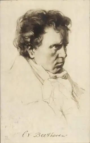 Künstler Ak Komponist Ludwig van Beethoven, Portrait