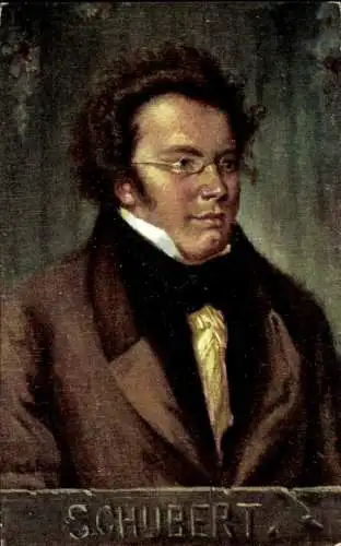 Künstler Ak Komponist Franz Schubert, Portrait