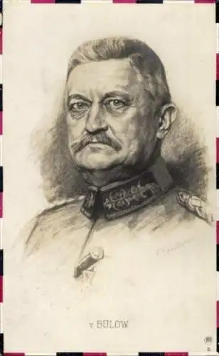 Künstler Ak Generaloberst von Bülow in Uniform, RPH 20