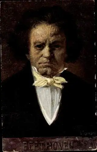 Künstler Ak Eichhorn, Komponist Ludwig van Beethoven, Portrait, BKWI 874 4