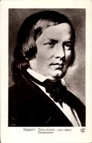 Ak Komponist Robert Schumann, Portrait