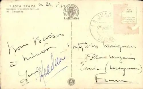 Künstler Ak Stierkampf, Torero, Ausweichen