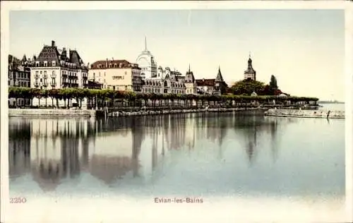 Ak Évian les Bains Haute Savoie, Teilansicht