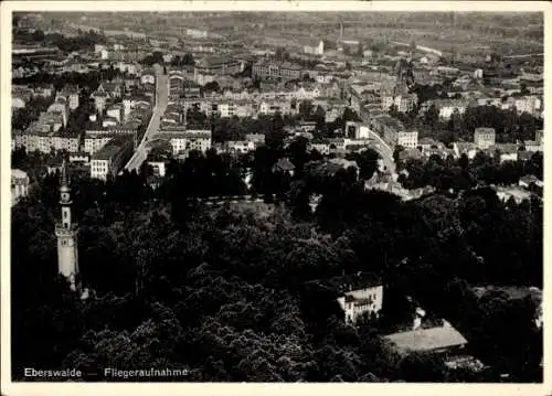 Ak Eberswalde im Kreis Barnim, Fliegeraufnahme der Stadt