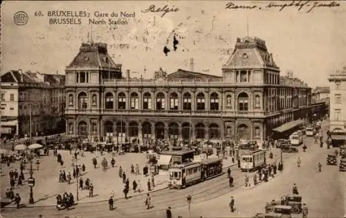 CPA Bruxelles Bruxelles, Gare du Nord