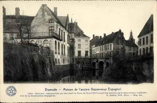 CPA Dixmude Dixmude Flandre occidentale, Maison de l'ancien Gouverneur Espagnol