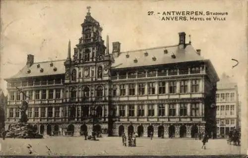 CPA Anvers Anvers Flandre, Hôtel de Ville