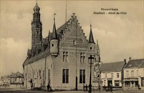 Ak Herentals Flandern Antwerpen Belgien, Rathaus