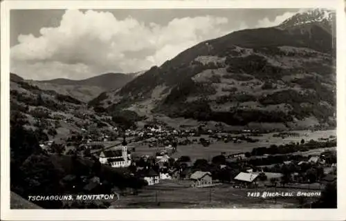 Ak Tschagguns in Vorarlberg, Montafon, Panorama