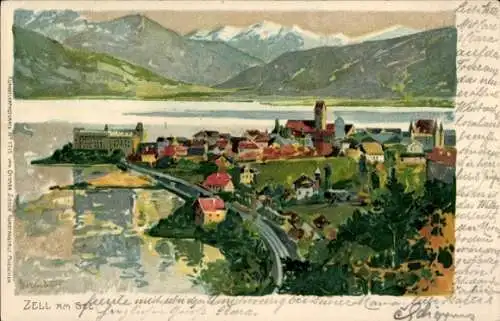 Künstler Litho Zell am See in Salzburg, Gesamtansicht