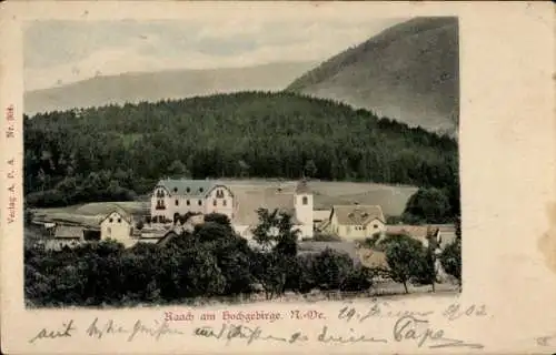 Ak Neunkirchen in Niederösterreich, Raach am Hochgebirge, Panorama