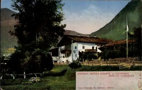 Ak Sankt Leonhard in Passeier San Leonardo in Passiria Südtirol, Andreas Hofer's-Geburtshaus